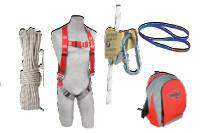 Kit de protection anti-chute (harnais, sangle et longue drisse)